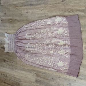 Lapis Strapless Dress